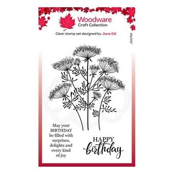 Woodware Queen Anne’s Lace Clear Stamp Set 3 Pieces