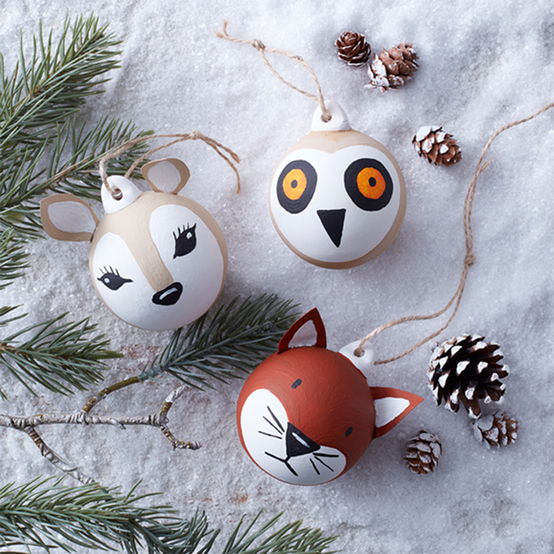 How to Make Woodland Animal Baubles image number 1