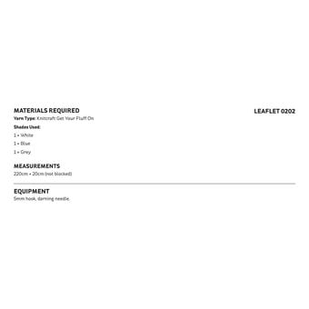 Knitcraft Granny Square Scarf Digital Pattern 0202