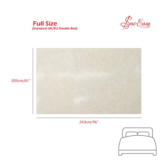 Sew Easy Bamboo Wadding 243cm x 205cm image number 3