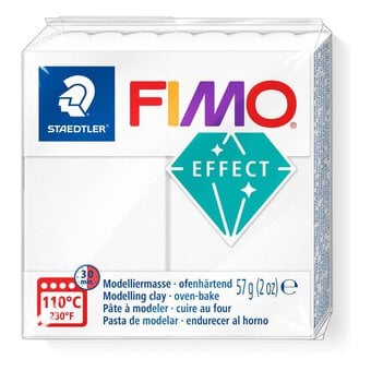 Fimo Effect Translucent White Modelling Clay 56g