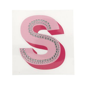 Cold Transfer and Bling Letter S Sticker Set