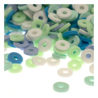 Blue Flat Beads 50g