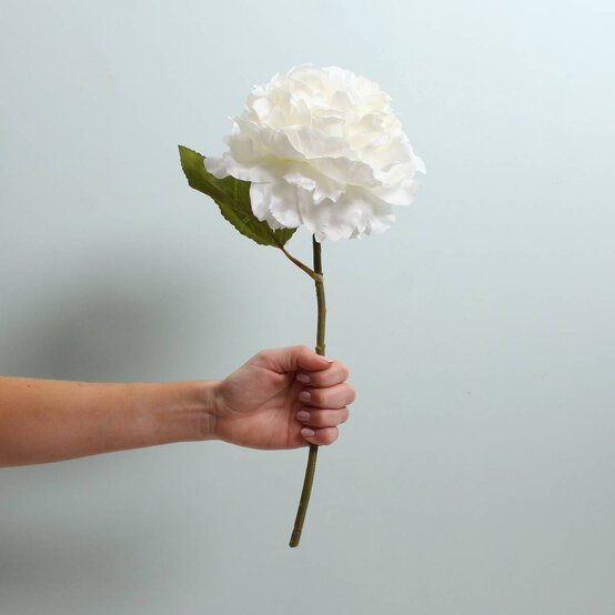 Cream Peony Stem 38cm image number 3