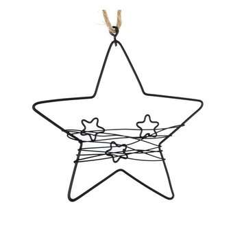 Star Wire Decoration 10cm