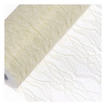 Ivory Lace Net Roll 29cm x 10m