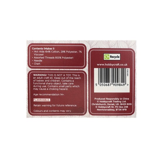 Mini Flower Stamp Cross Stitch Kit image number 4