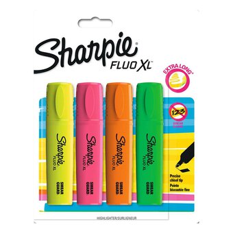 Sharpie Fluorescent XL Highlighters 4 Pack