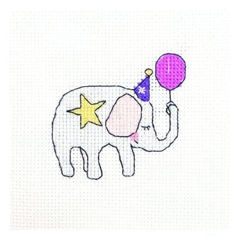 Elephant Mini Cross Stitch Kit image number 2