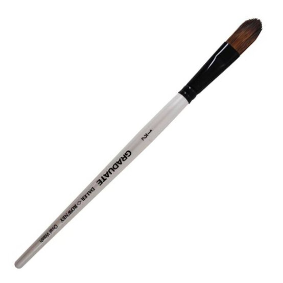 Daler-Rowney Pony & Synthetic Oval Wash Graduate Brush Grey image number 1