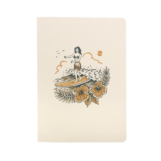 Tiki Beach Hawaii Soft Cover Notebook A6 image number 1