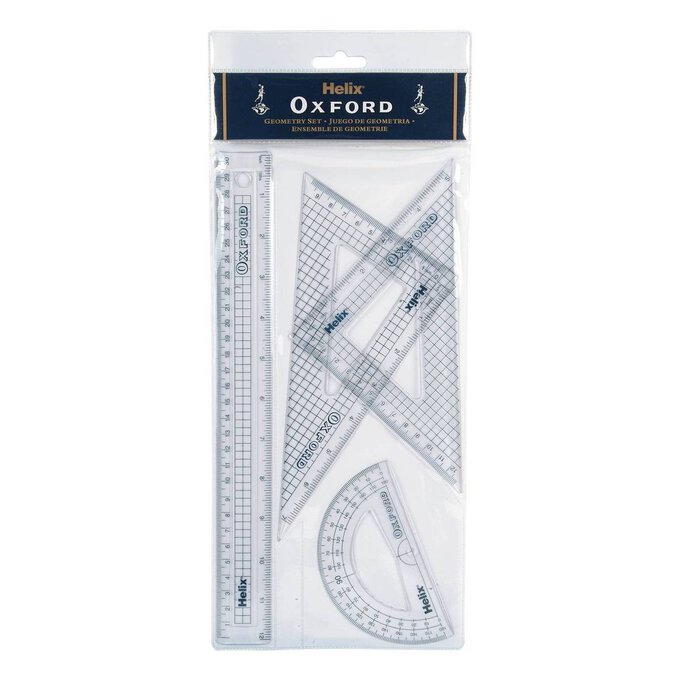 Helix Oxford Geometry Set 4 Pack Hobbycraft