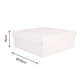White Cake Box 16 Inches image number 4