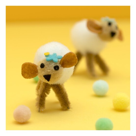 Felt Sheep Embellishments 4 Pack image number 3