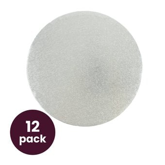 Silver Round Cake Drum 10 Inches 12 Pack Bundle