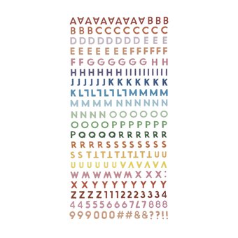 Pastel Foam Alphabet Stickers