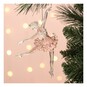 Hanging Pink Ballerina Decoration 15cm  image number 1