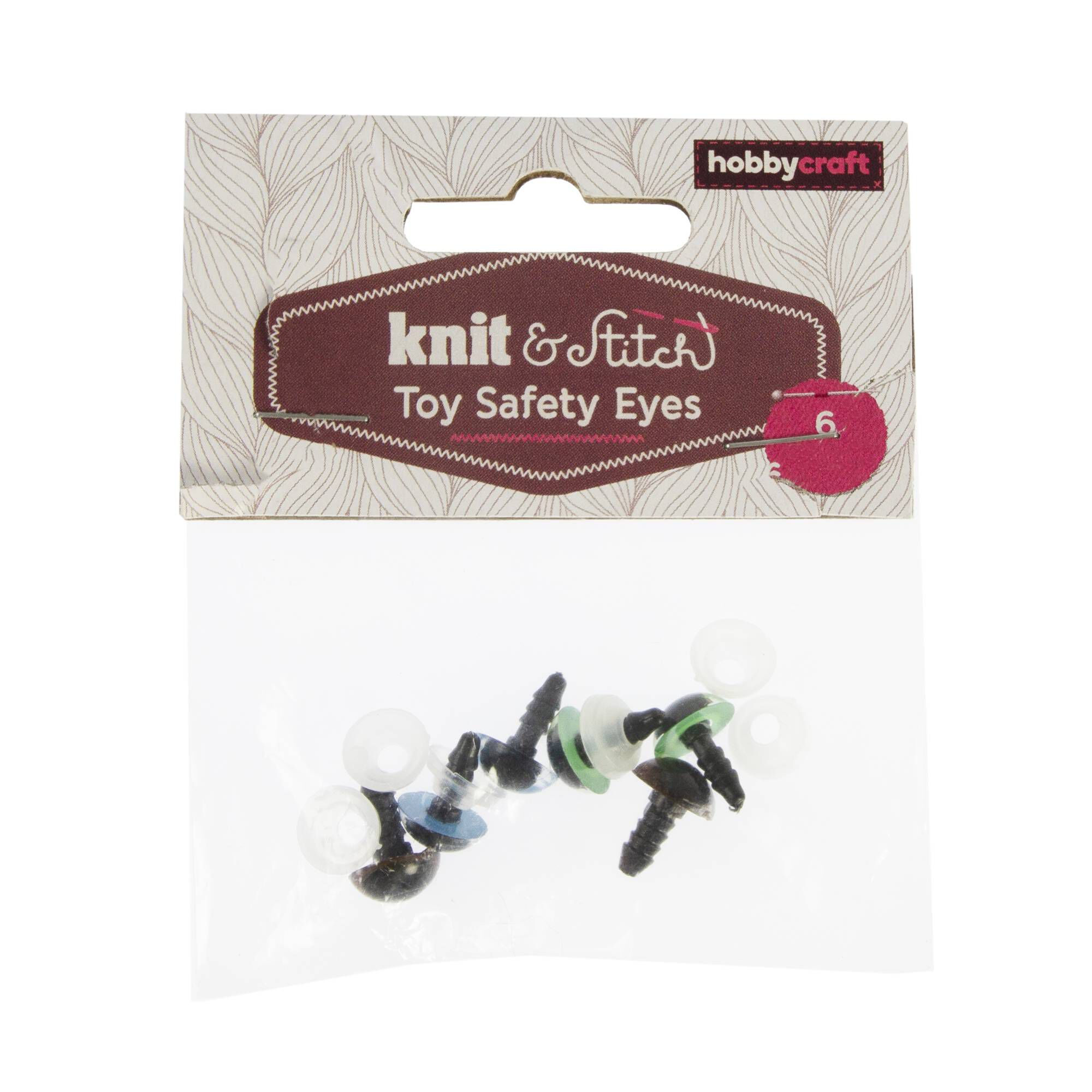 Assorted Toy Safety Eyes 6 Pack Hobbycraft