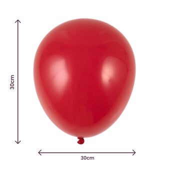 Red Latex Balloons 10 Pack image number 2