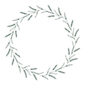 Sizzix Garden Botanical Stamp Set 17 Pieces