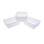 White Storage Organisers 17cm x 12cm 3 Pack  image number 1