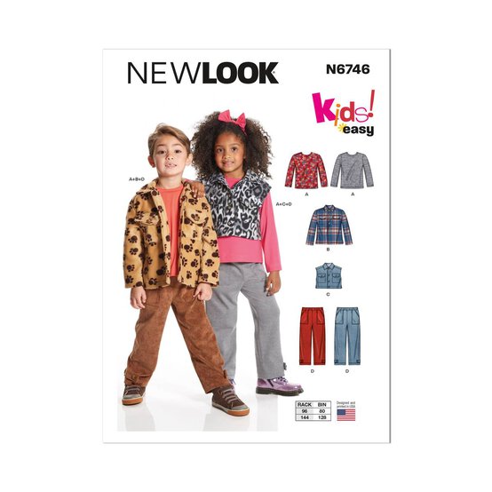 New Look Child&rsquo;s Separates Sewing Pattern 6746 image number 1