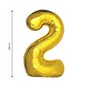 Extra Large Gold Foil Number 2 Balloon image number 3