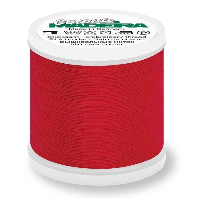 Madeira Red Cotona 30 Thread 200m (621) image number 1