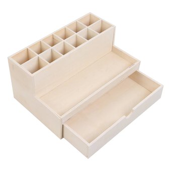 Wooden Craft Storage Box 30cm x 20cm x 15cm