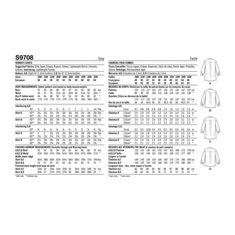 Simplicity Women's Shirts  Sewing Pattern S9708 (W3 30W-38W)