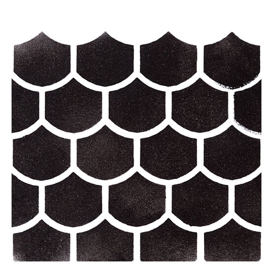 Mermaid Scales Stencil 25cm x 25cm  image number 2