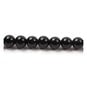 Black Glass Pearls Bead String 13 Pieces image number 1