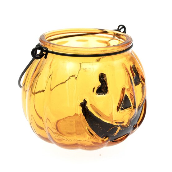 Glass Pumpkin Bucket 10cm  image number 3