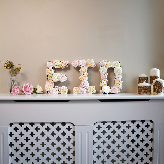 How to Make Floral Letters for Eid image number 1