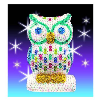 KSG 3D Owl Sequin Art