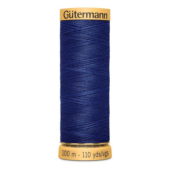 Gutermann Blue Cotton Thread 100m (5123) image number 1