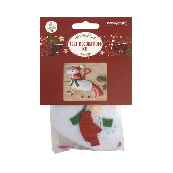 Make Your Own Felt Unicorn Decoration Kit image number 3