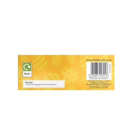 Honeycomb Carrot Decorations 2 Pack image number 5