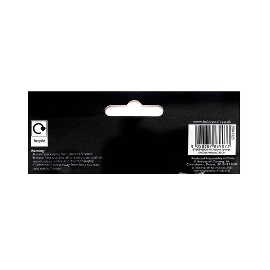 Small Synthetic Round Sponge 2 Pack image number 2