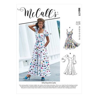 McCall’s Ashley Dress Sewing Pattern M8177 (6-14)
