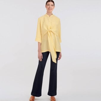 Simplicity Draped Shirt Sewing Pattern S9143 (6-14) image number 3
