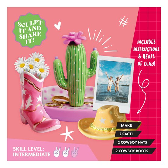 Oh My Craft! Shelfie Style Air Dry Clay Kit image number 5