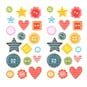 Paige Evans Bungalow Lane Embossed Puffy Stickers 36 Pieces image number 1