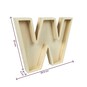 Wooden Fillable Letter W 22cm image number 4