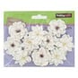 White Paper Flowers 10 Pack image number 2