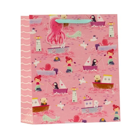 Pink Ahoy Gift Bag 33cm x 23cm  image number 1