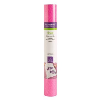 Cricut Fluorescent Pink Glitter Iron-On 12 x 19 Inches