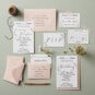 White Cotton Paper Wedding Invitations 20 Pack image number 3