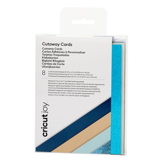 Cricut Joy Marina Cutaway Cards 4.25 x 5.5 Inches 8 Pack image number 1