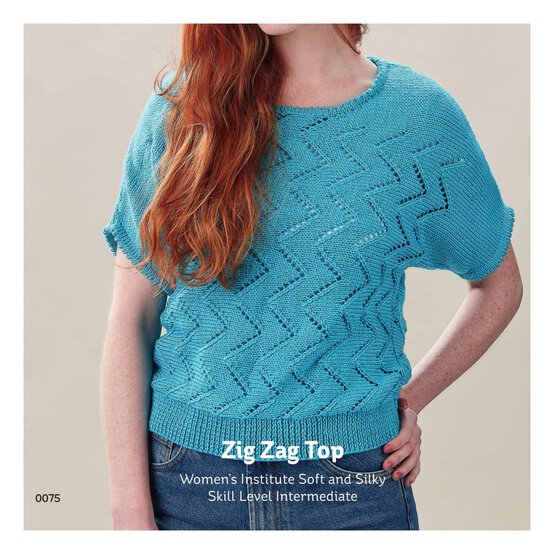 Women's Institute Vintage Zig Zag Top Digital Pattern 0075 image number 3